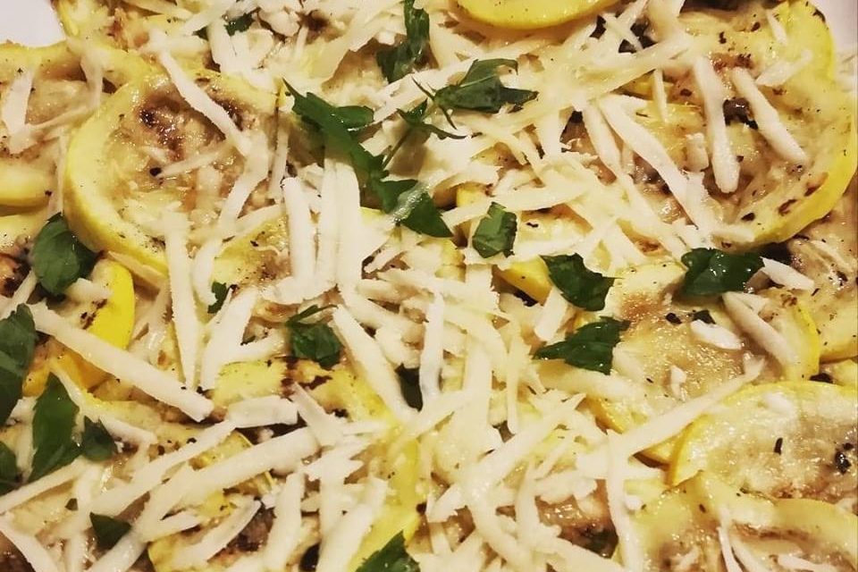 ZUCCHINE GIALLE, MENTA E PARMIGIANO